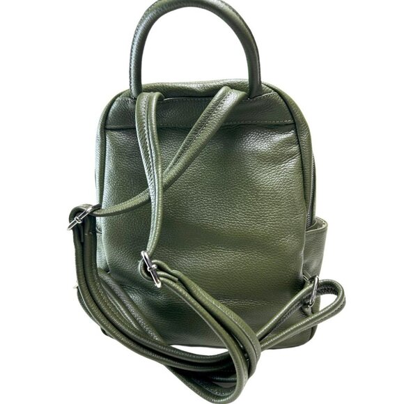 Ivan Troy Anta Green Women\'s Italian Leather Outdoor Travel Bag Zipper Backpack main image 4